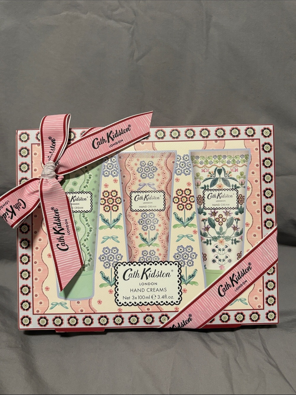 NIB Cath Kidston London 3 Pack Hand Creams 3.4 Fl Oz